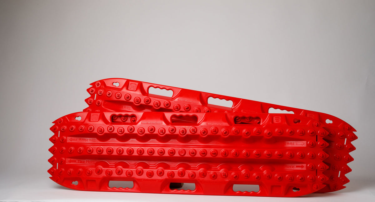 ActionTrax Recovery Boards - Red Pair | Off-Road Traction Boards USA Made