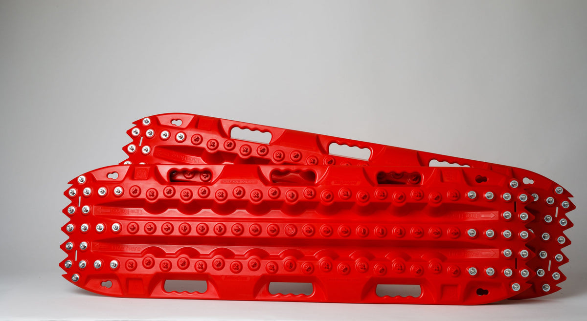 ActionTrax Metal Teeth Recovery Boards Red (Pair) - Extreme Traction