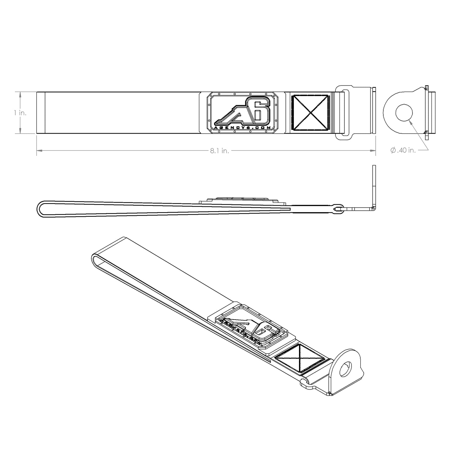 4Runner Rear Lift Strap Red – Agency 6