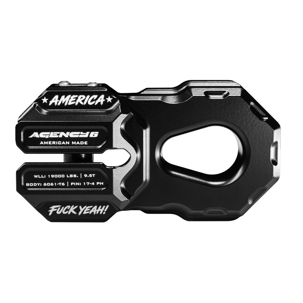 The America F*** Yeah Billet Winch Shackle