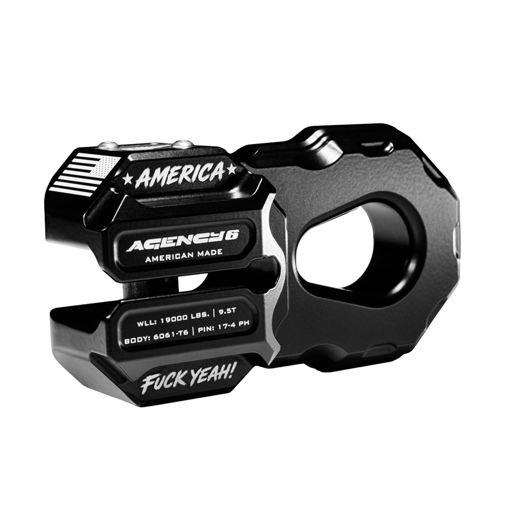 The America F*** Yeah Billet Winch Shackle