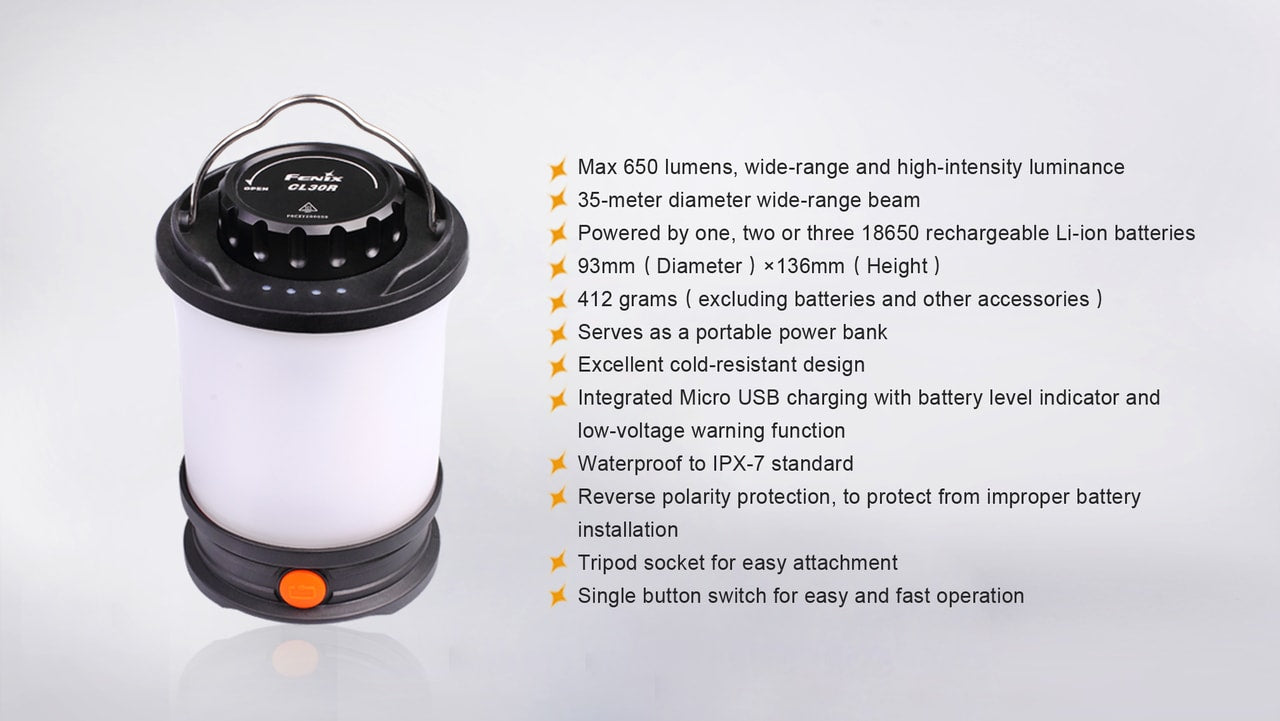 Fenix CL30R LED Camping Lantern | Agency 6