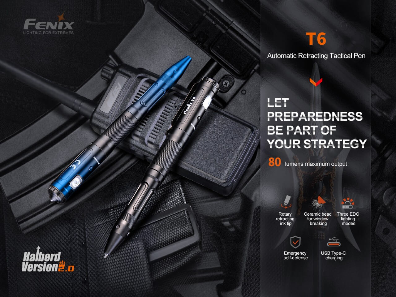 Fenix T6 LED Penlight for Tactical Use | Agency 6