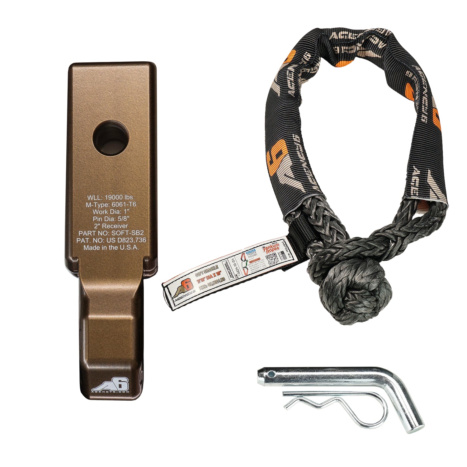 Agency 6 Durable Soft Shackle Block 2 Assembly