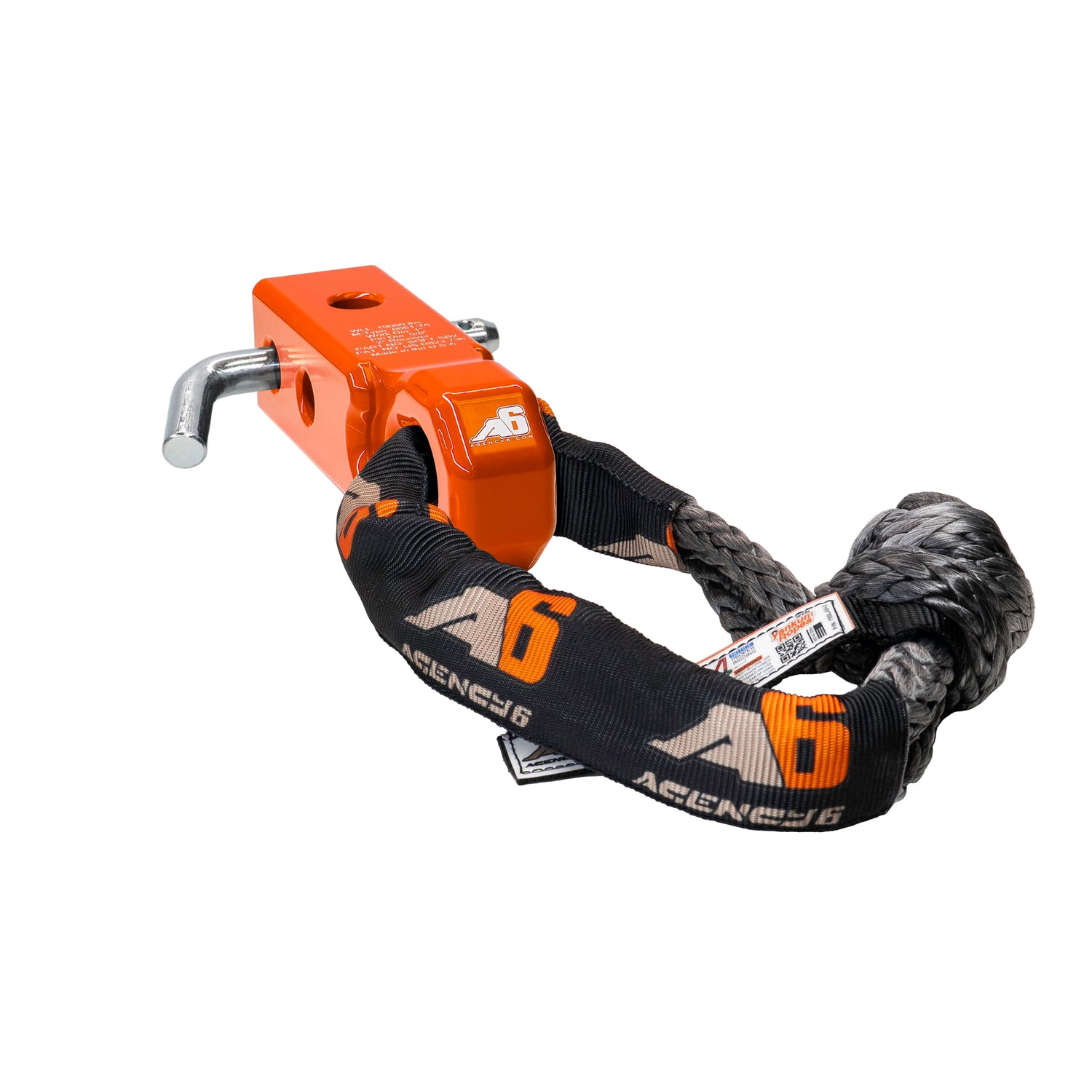 Agency 6 Soft Shackle Recovery Block with Soft Shackle & Hitch Pin – 2
