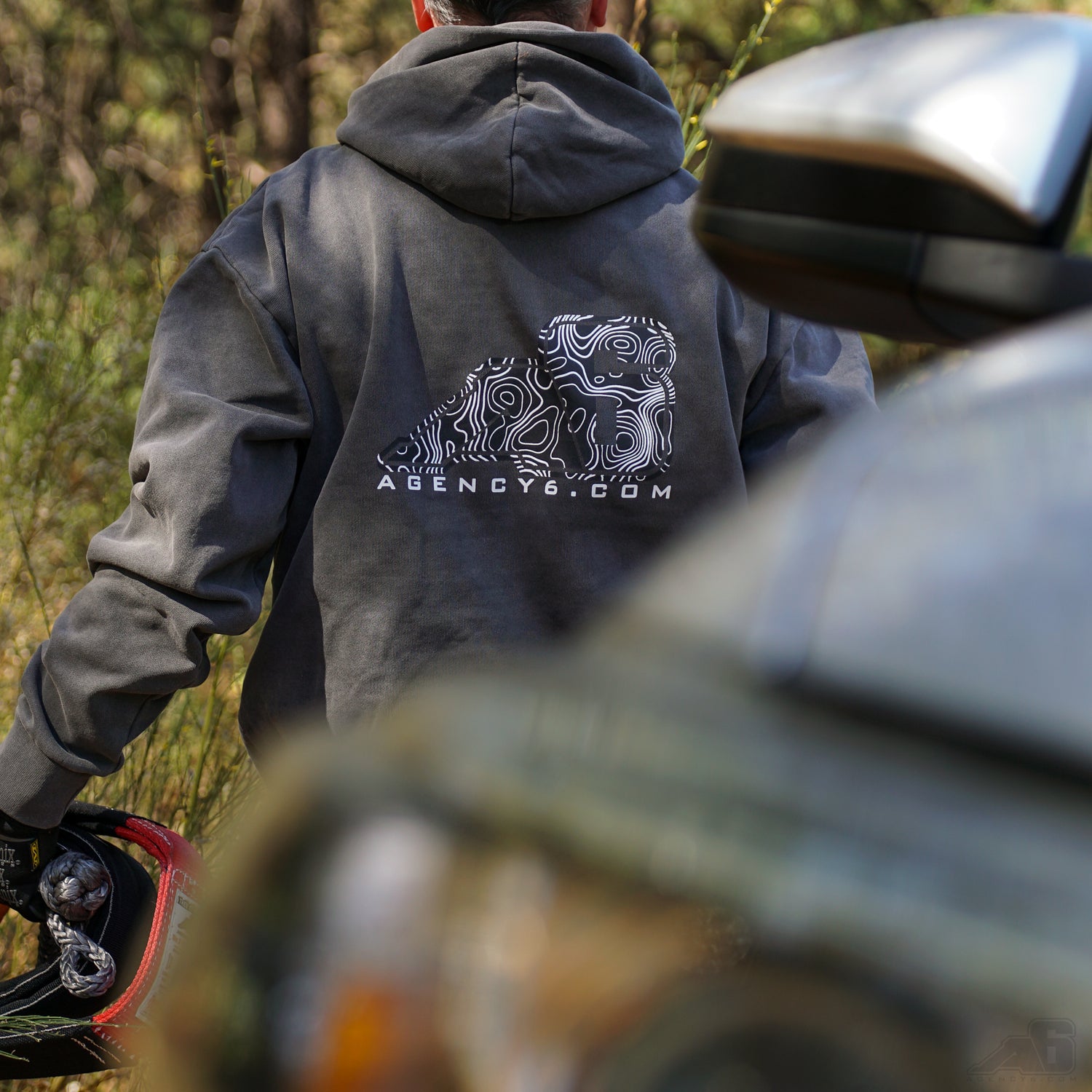 Hooded Sweatshirt A6 Topographic | Agency 6