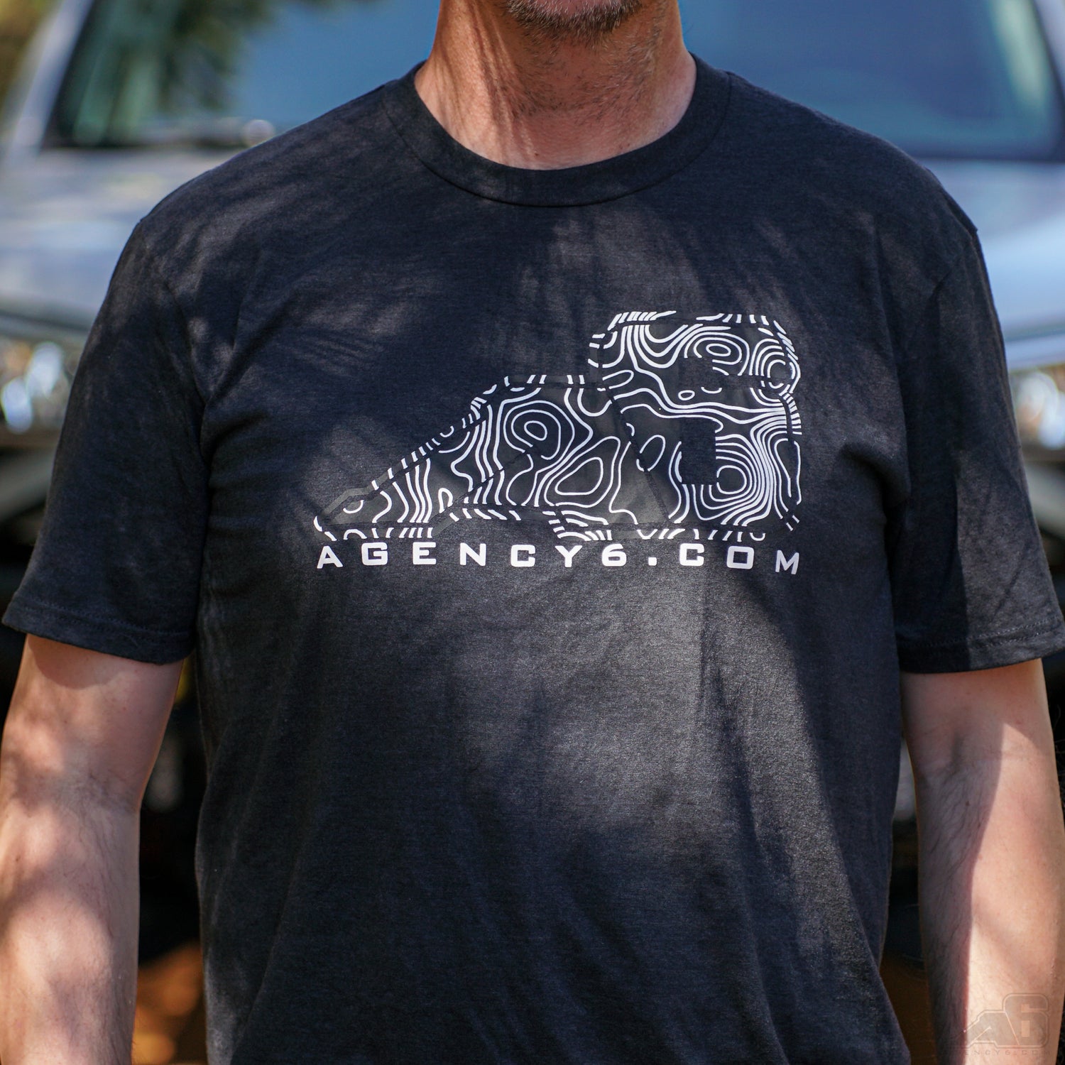 Topographic Logo Apparel T-Shirt | Agency 6