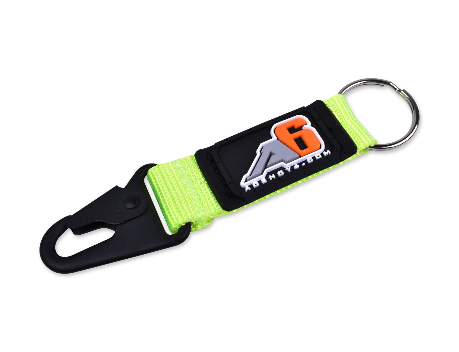Agency 6 Key Chain - Safety Yellow