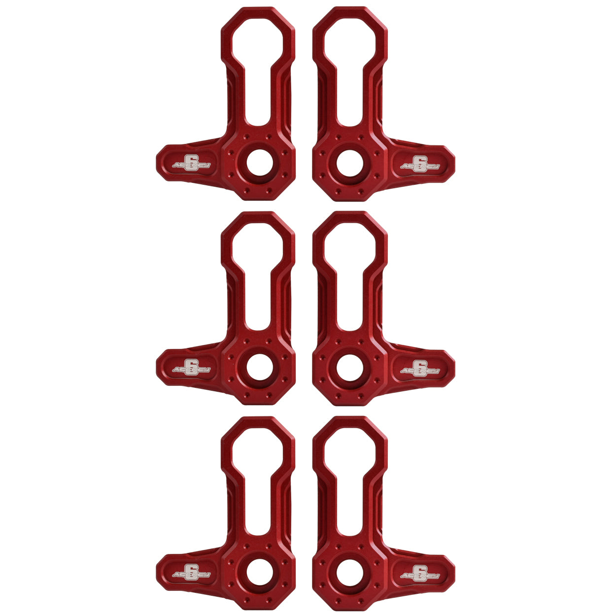 L-SHAPED ROOF LOCKS - JL/JT JEEP (Set of 6) RED