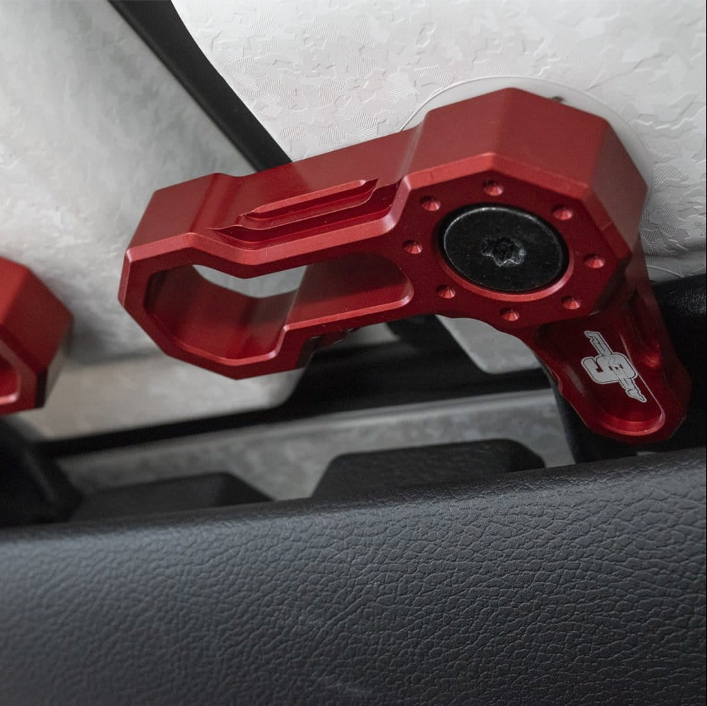 L-Shaped Roof Locks JL/JT Jeep Red | Agency 6