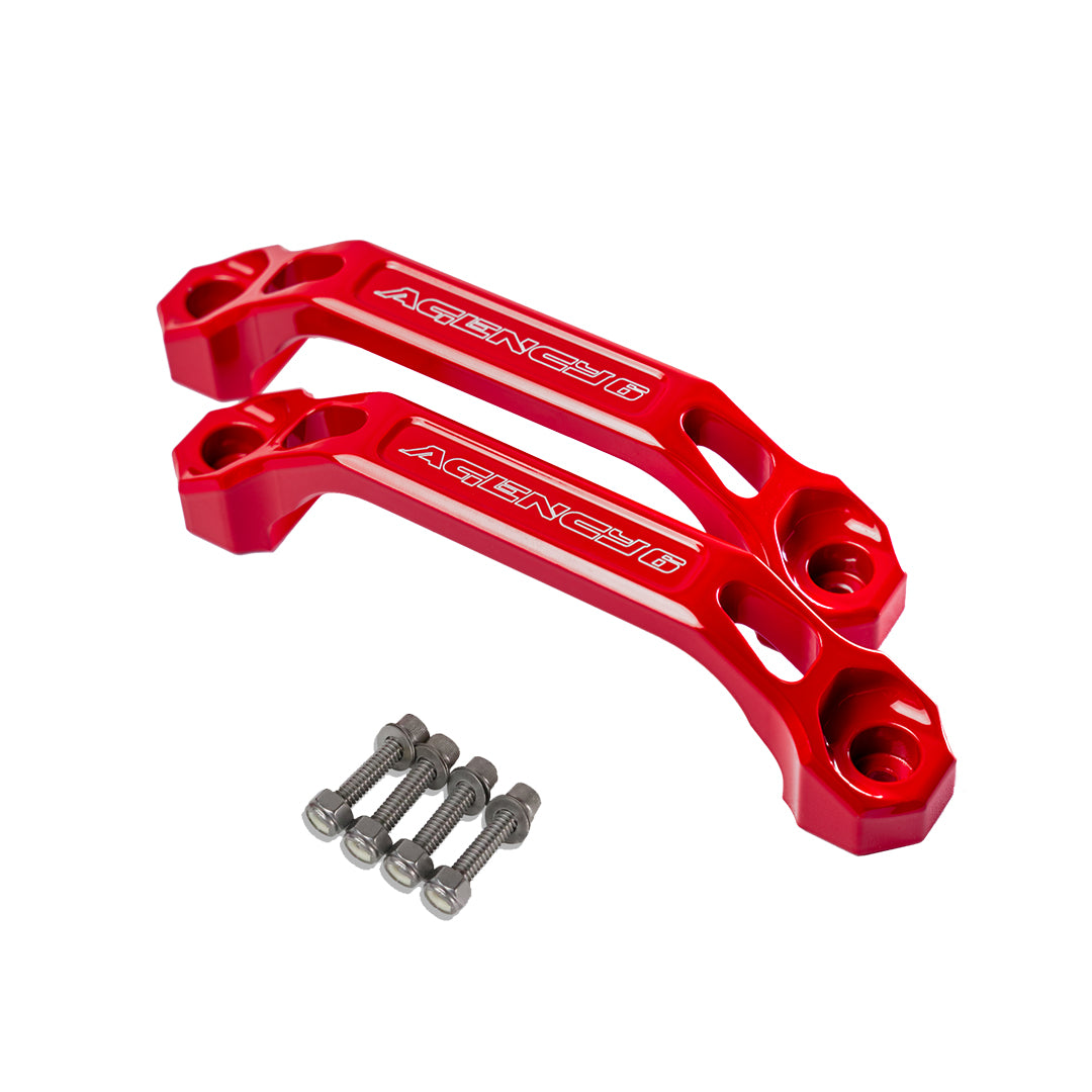 GARAGE SALE - Billet Grab Handles - Pair (Red)