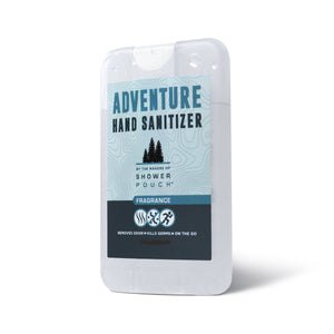 Adventure Sampler Kit: 4 Shower Pouches, 1 Hand Sanitizer (80%), and 1 Deodorant