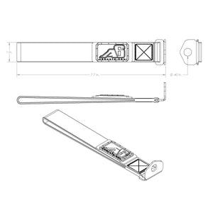 Digital Grey Camo 4Runner Rear Lift Strap