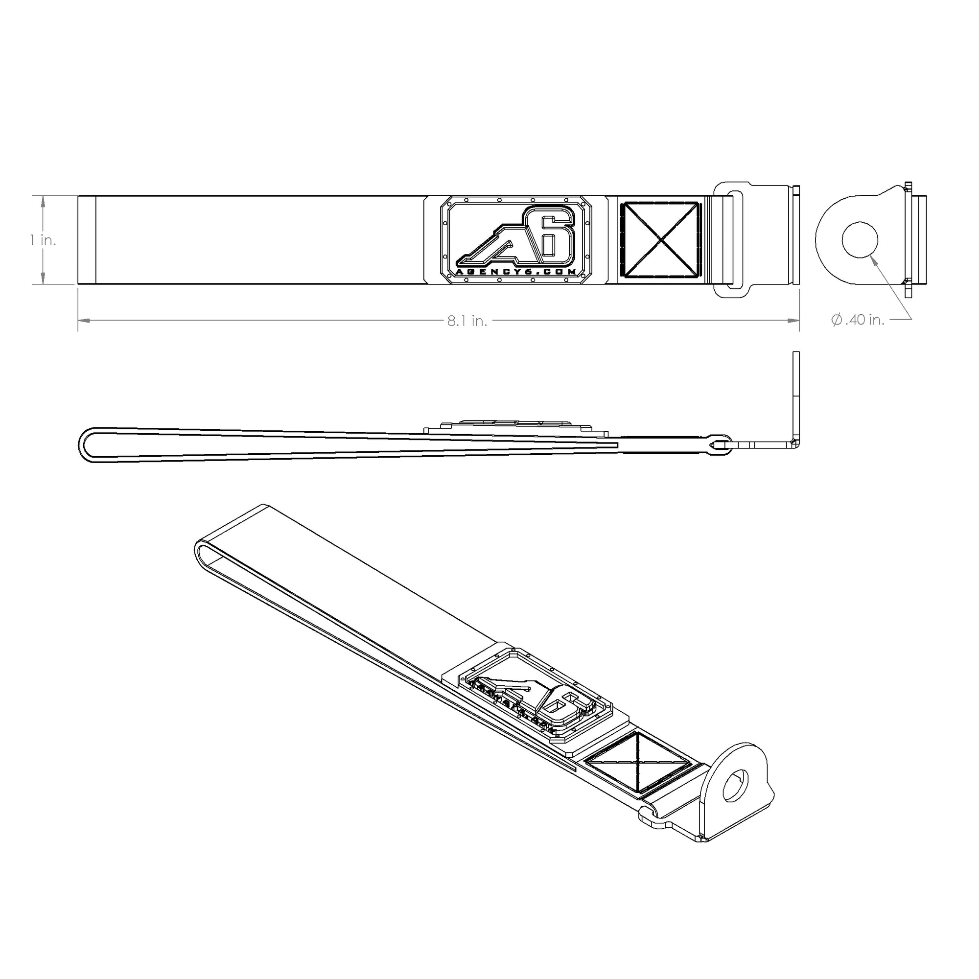 4Runner Rear Lift Strap Red – Agency 6