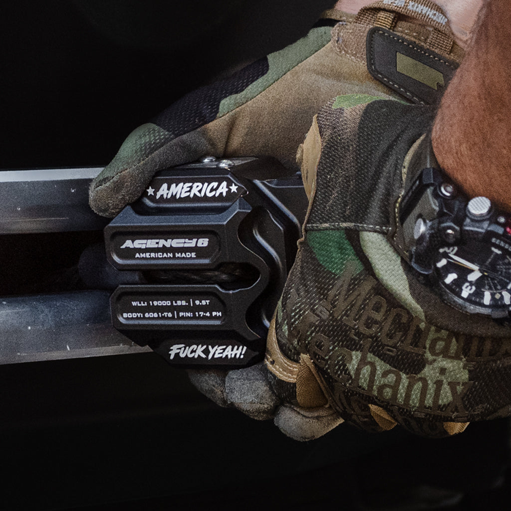 The America F*** Yeah Billet Winch Shackle