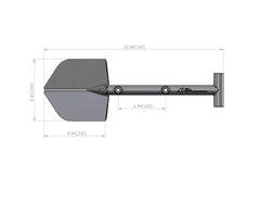 Compact Adventure Shovel – A6™ Black | Agency 6