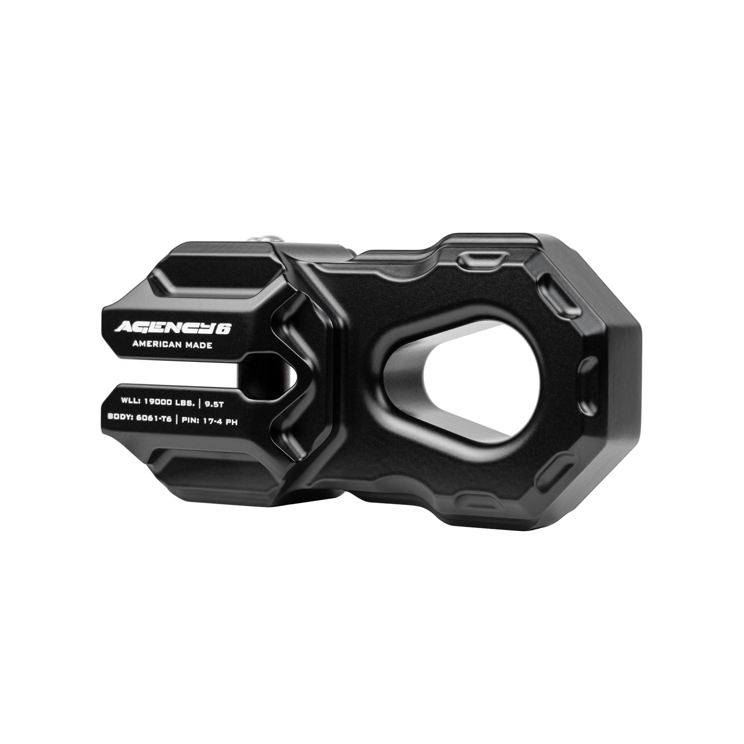 GARAGE SALE - Billet Winch Shackle - Black