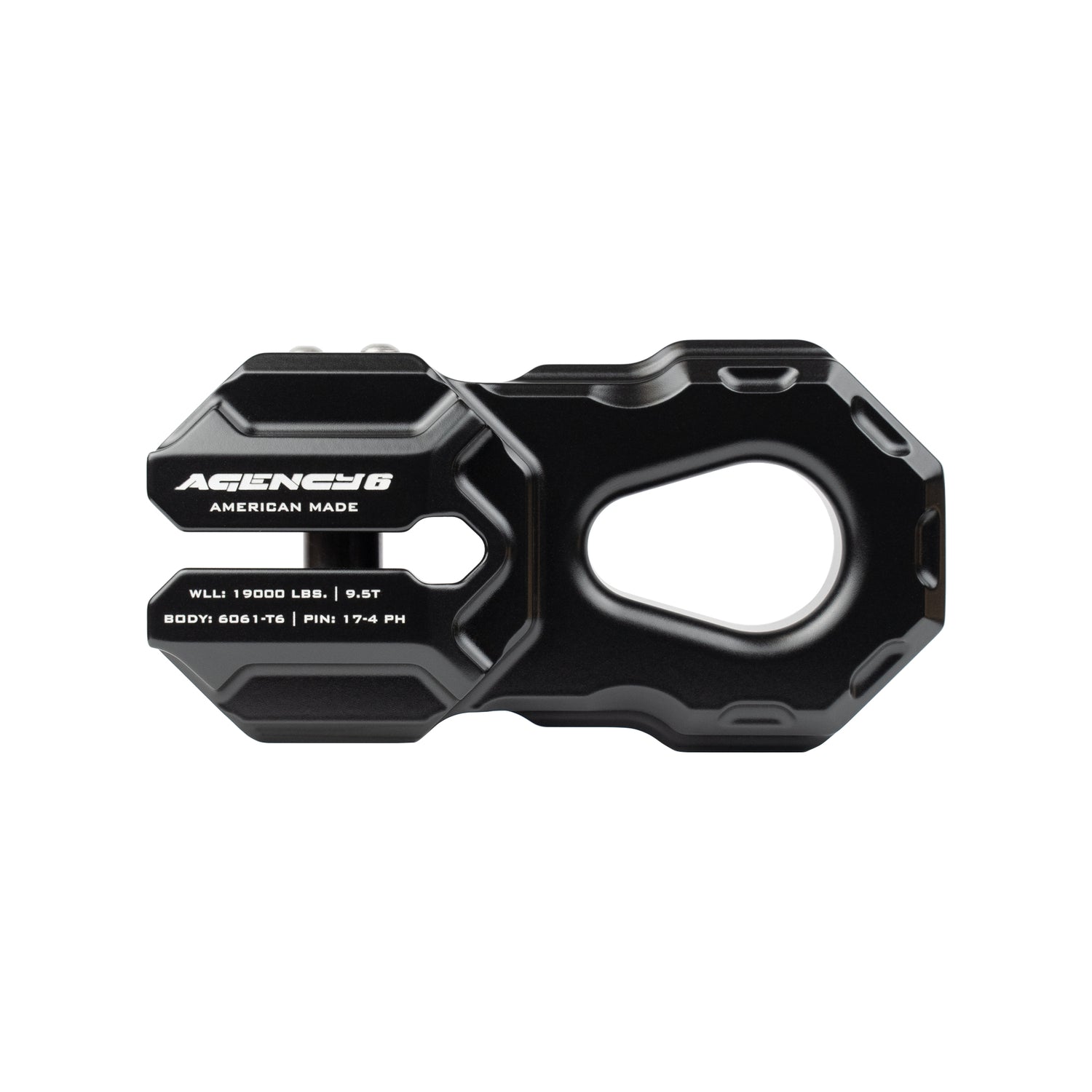 GARAGE SALE - Billet Winch Shackle - Black