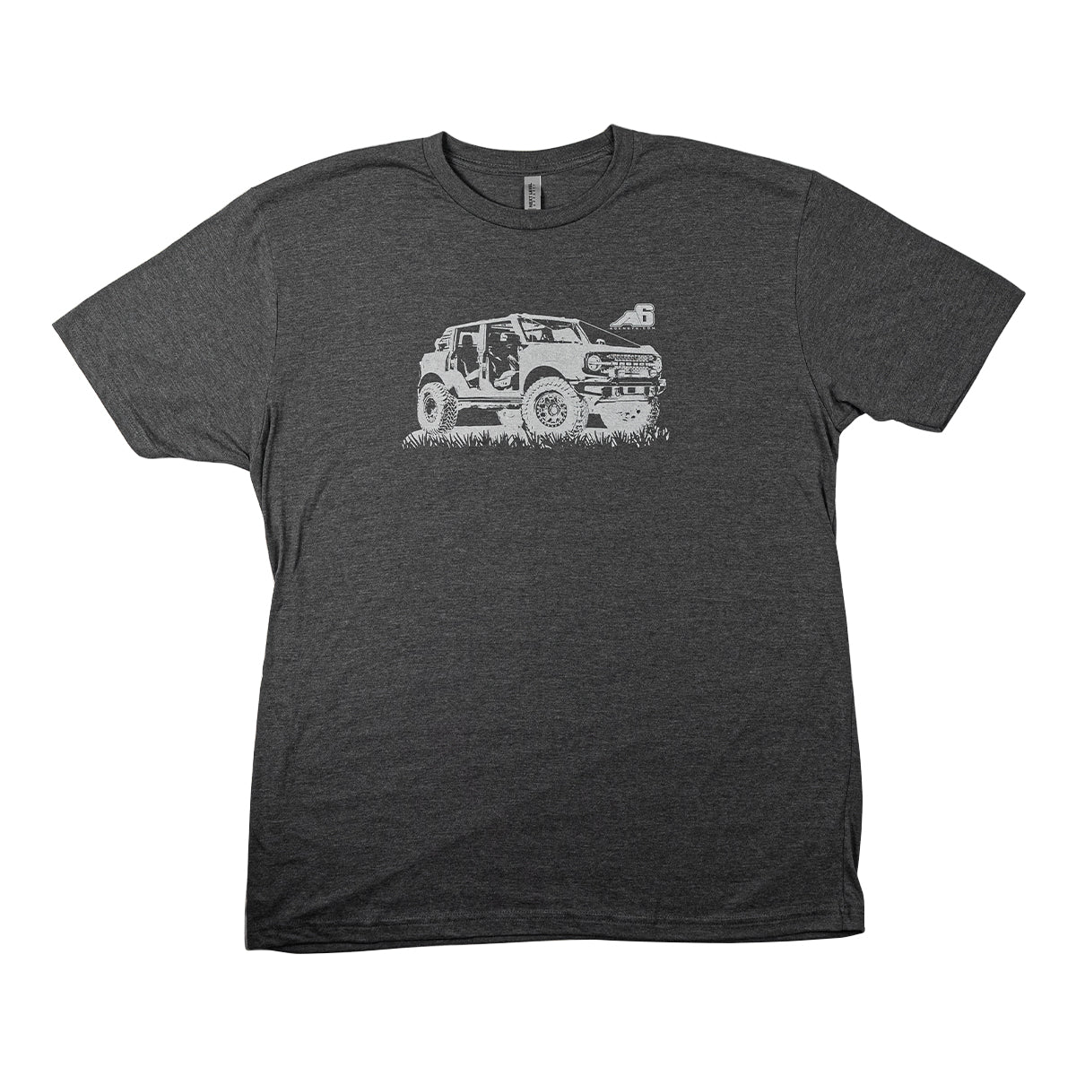 T-Shirt - Agency 6 Bronco - Charcoal Heather