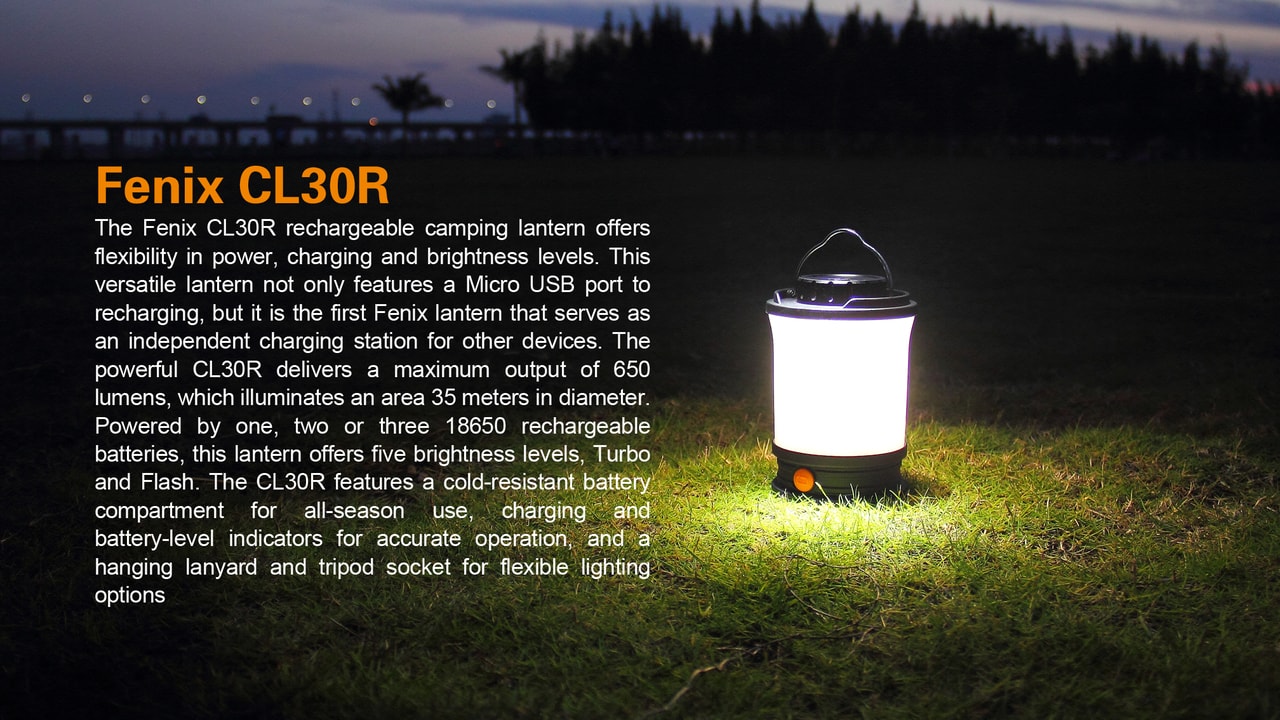 Fenix CL30R LED Camping Lantern | Agency 6