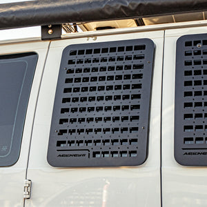 Ford E350 Passenger Side Window GRIDS (Left Barn Door)