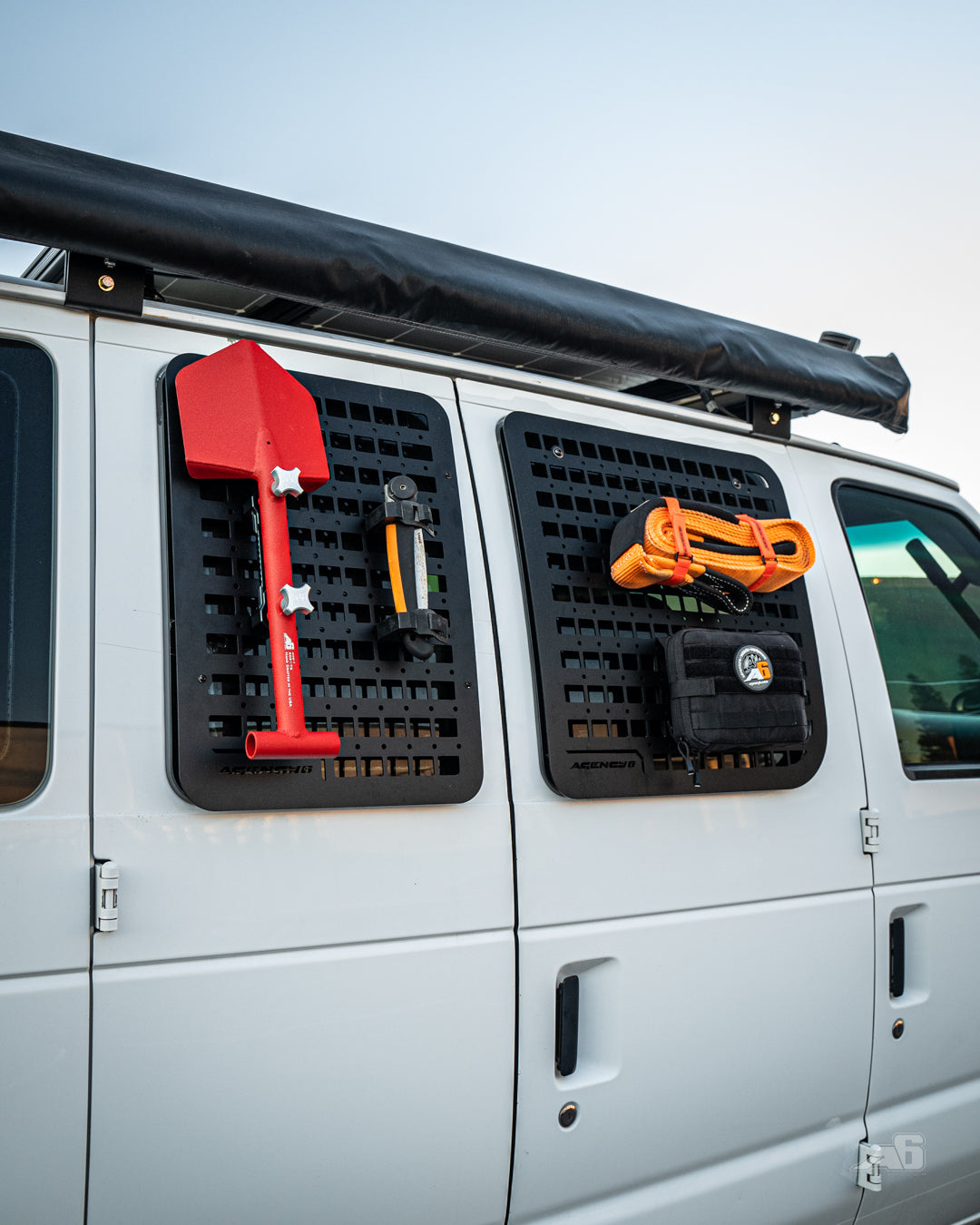 Agency 6 Ford E350 Passenger Window GRIDS – Left Barn