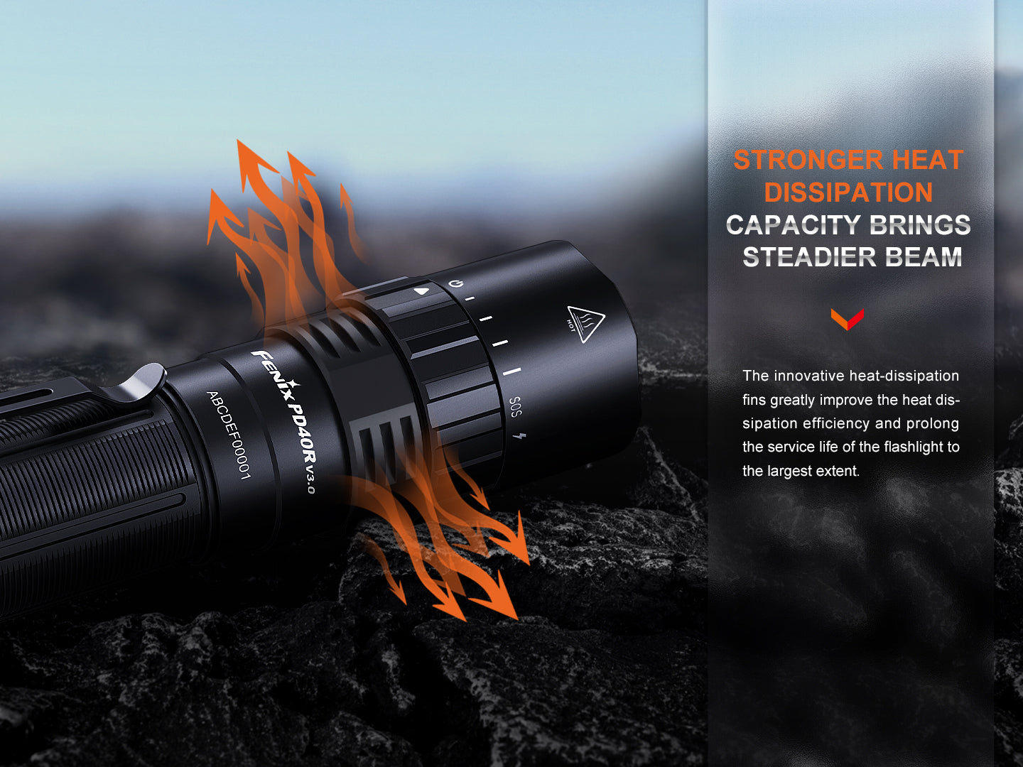 Fenix PD40R Rechargeable Flashlight | Agency 6