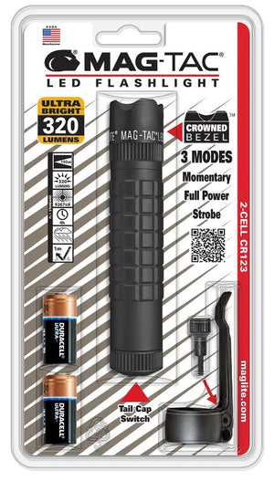 Maglite MAG-TAC CR123 LED Flashlight Crowned Bezel