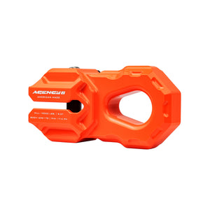 GARAGE SALE - Billet Winch Shackle - Orange