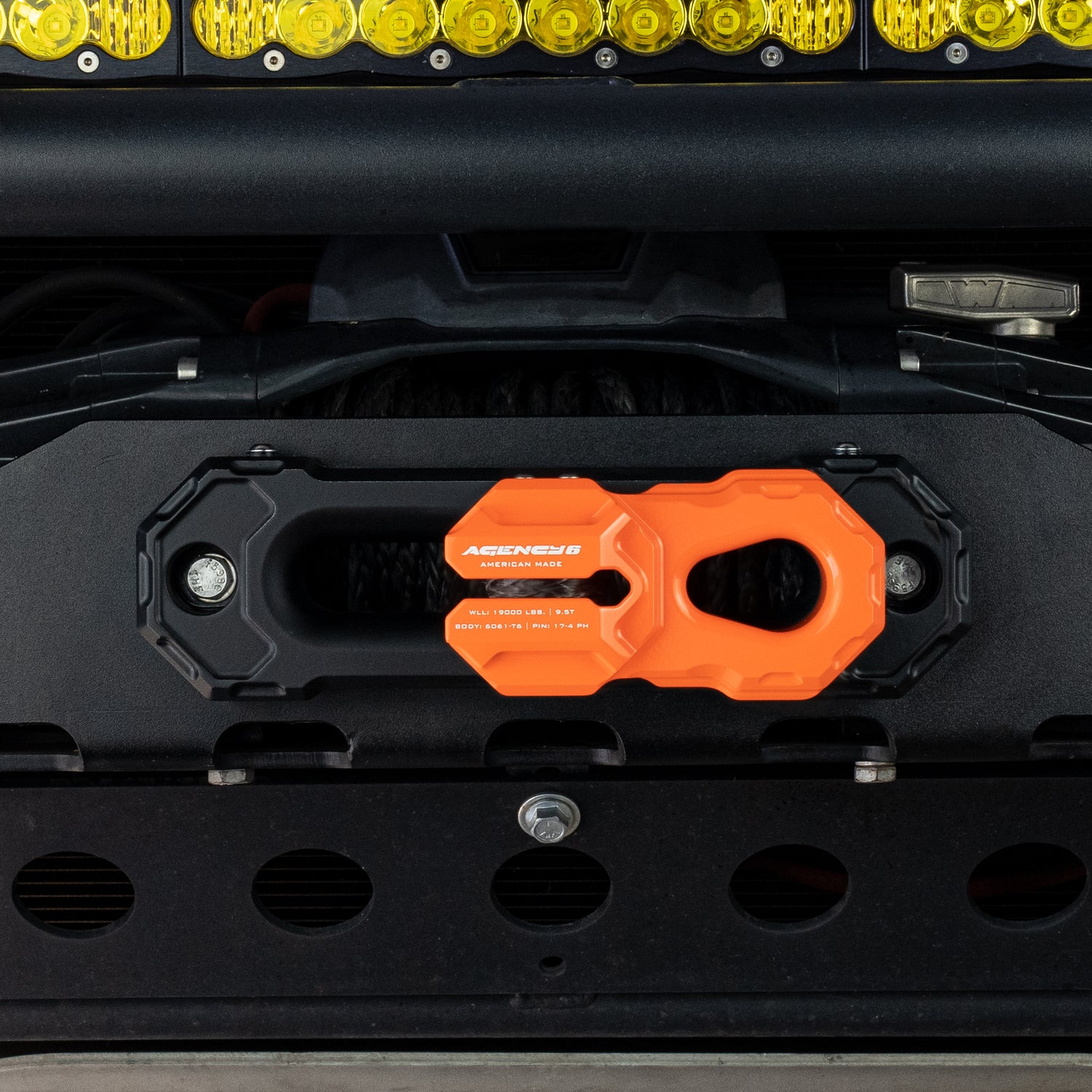 orange winch shackle