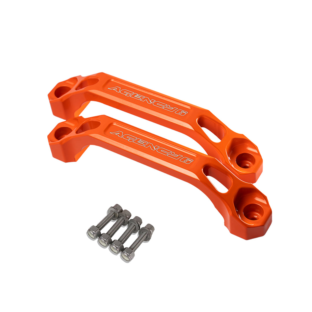 GARAGE SALE - Billet Grab Handles - Pair (Orange)