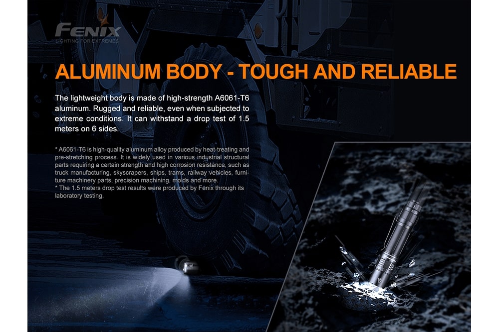 Fenix PD36 TAC - Tactical Flashlight | Agency 6