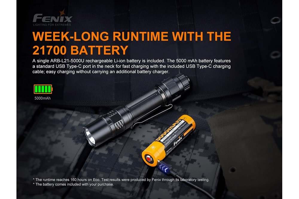 Fenix PD36 TAC - Tactical Flashlight | Agency 6