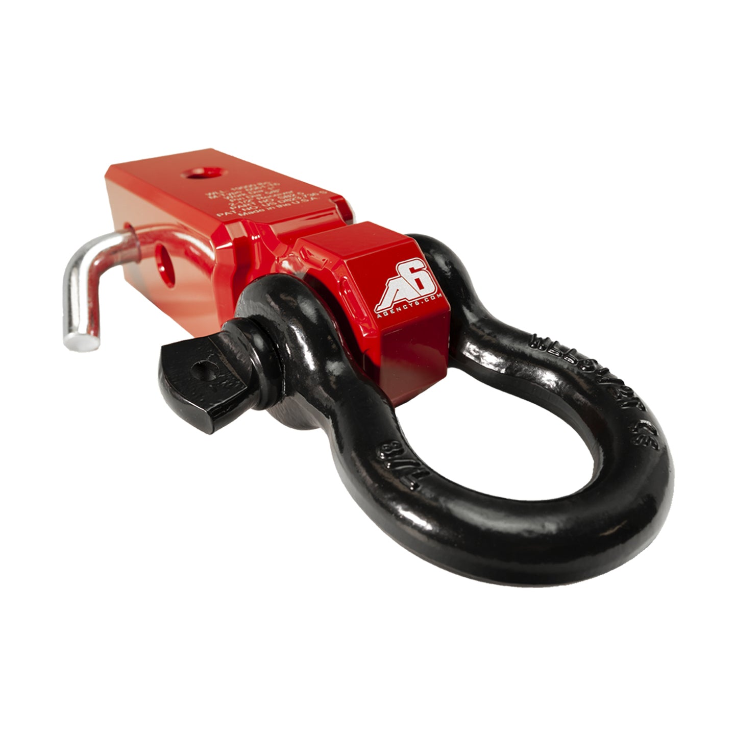 GARAGE SALE - Shackle Block Assembly 2.5" - Red