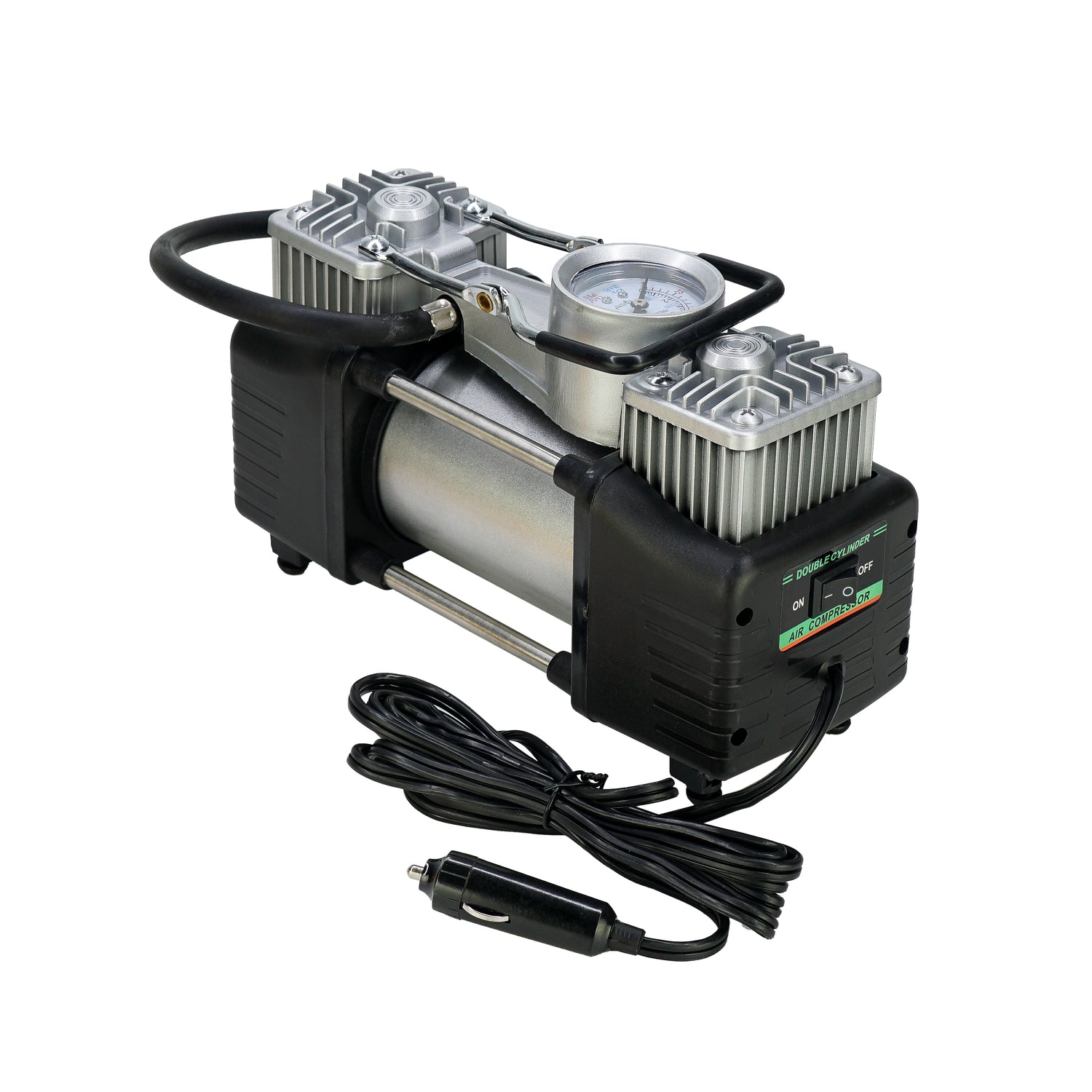 Heavy-Duty Dual Cylinder Air Compressor | Agency 6