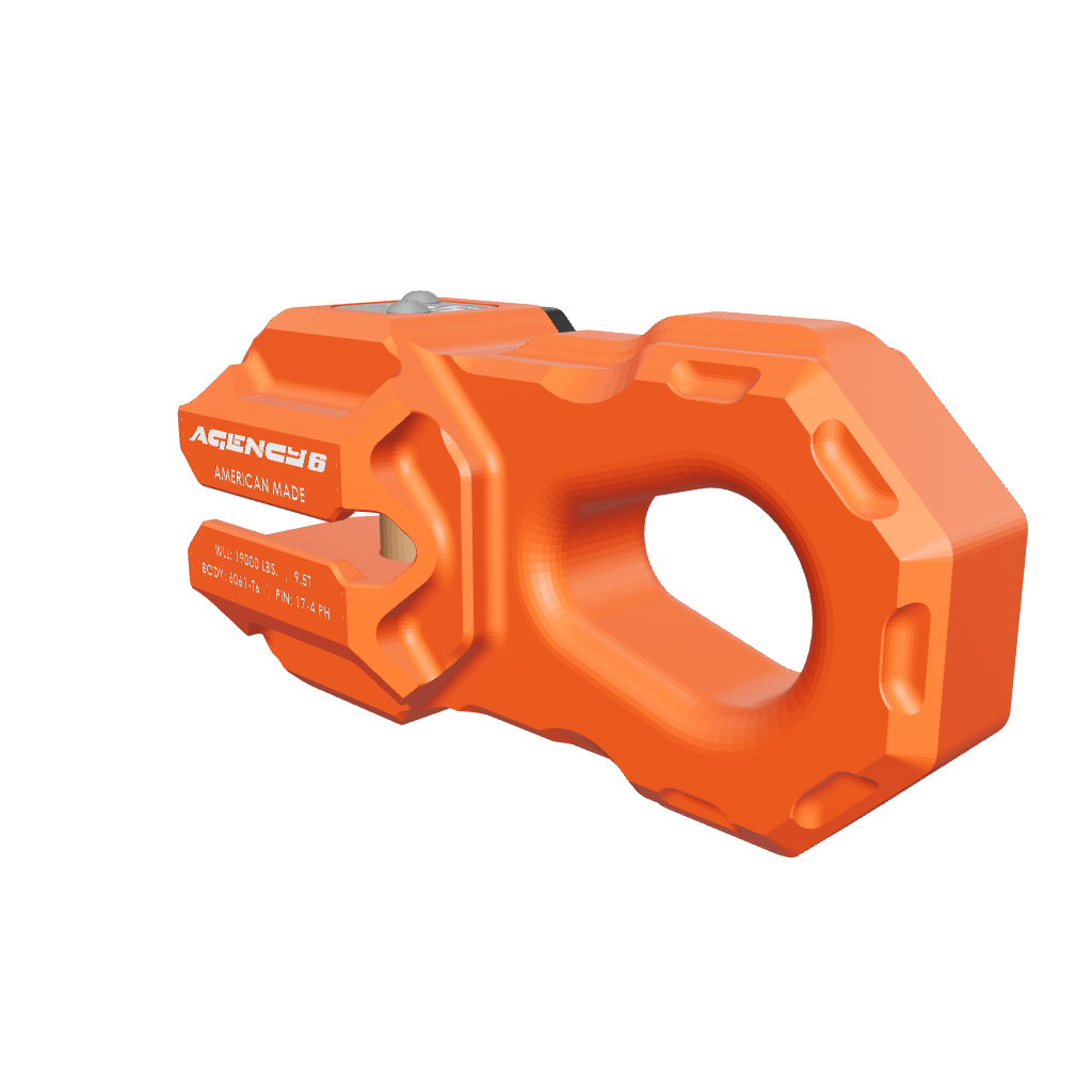 orange winch shackle
