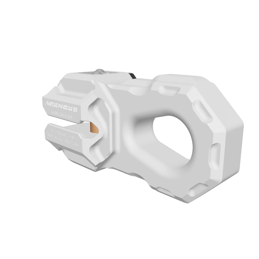 Agency 6 Billet Shackle – Winch Shackle Raw
