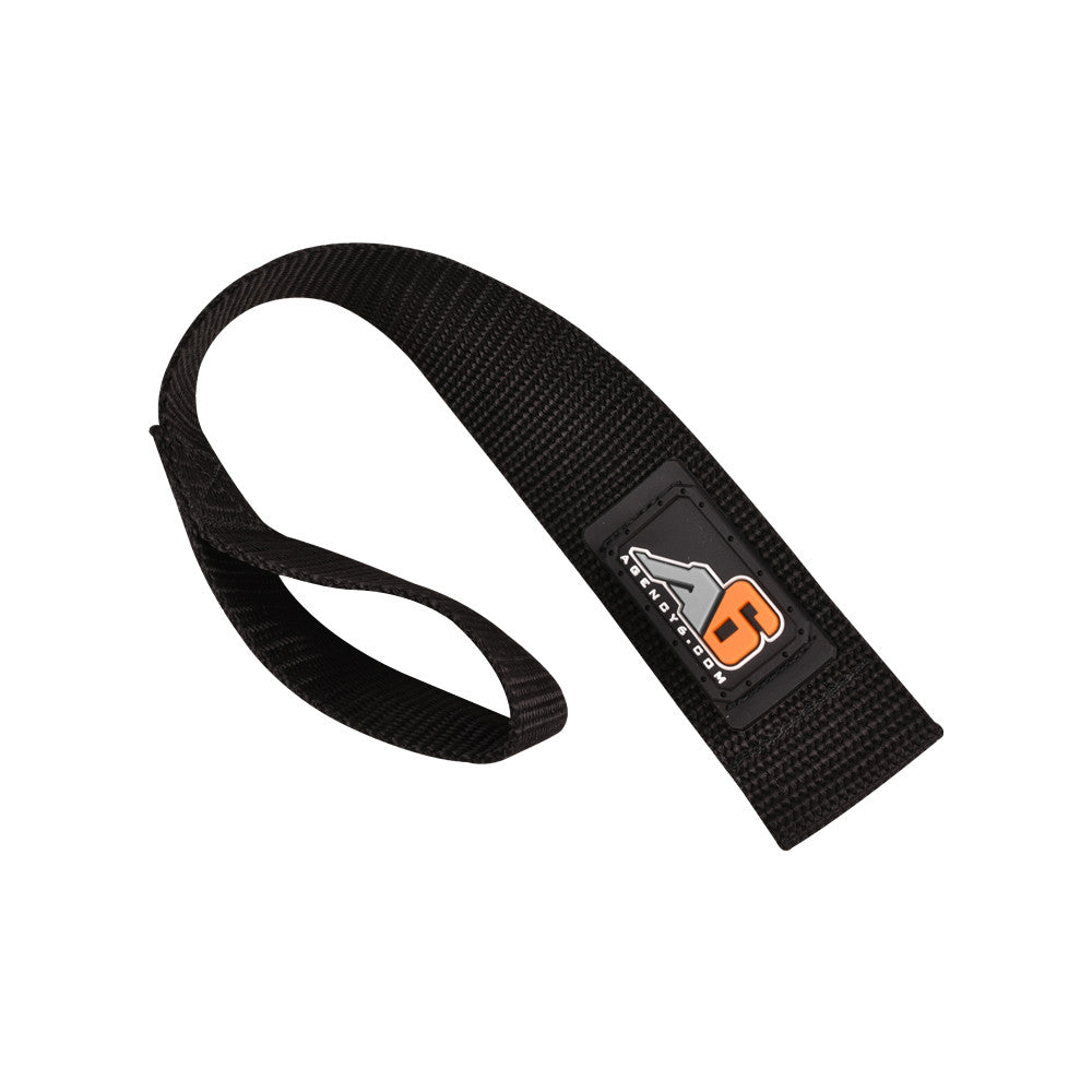 A6™ WINCH HOOK Pull Strap - SOLID BLACK - 1.5 inch wide