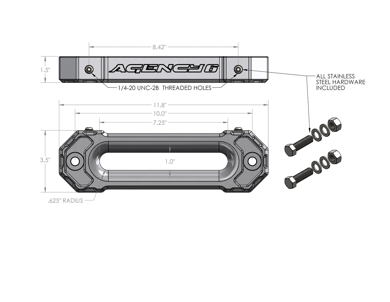 black winch fairlead