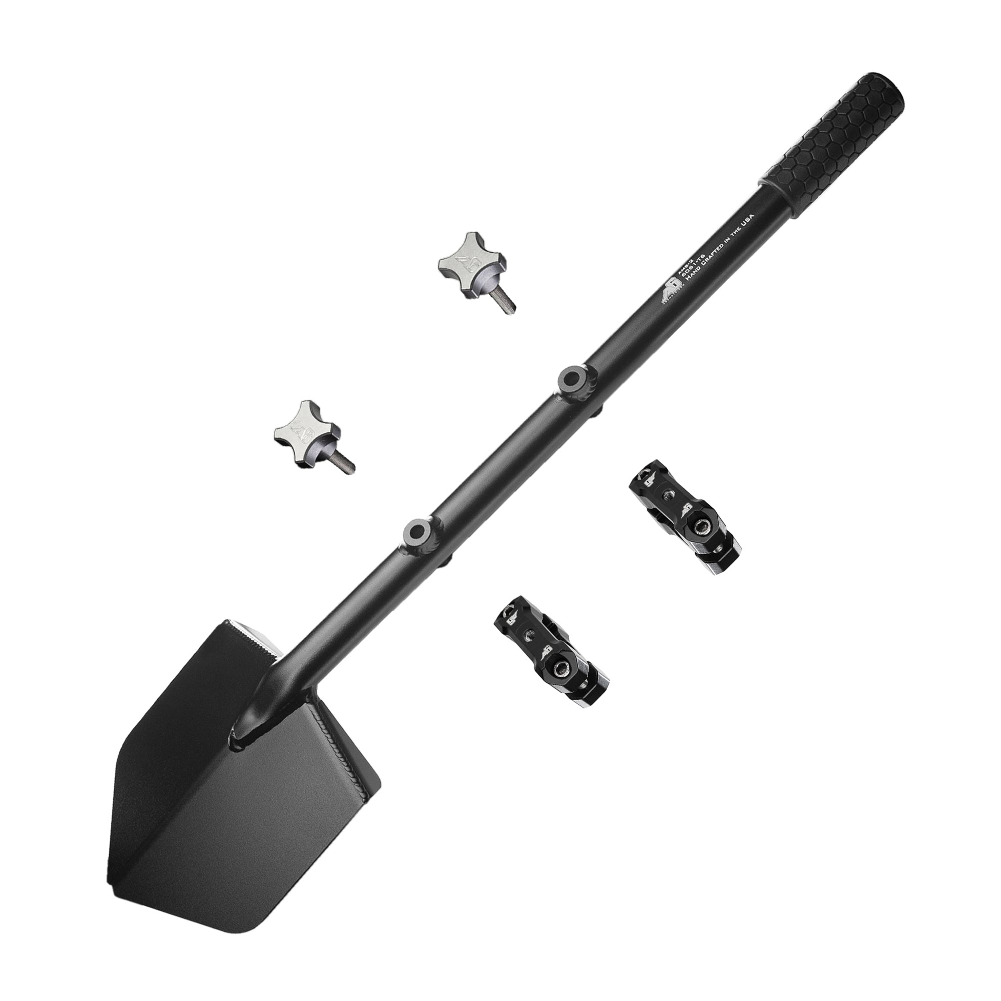 Shovel / Mount Combo - Black LONG Shovel / Black UMD with Knobs