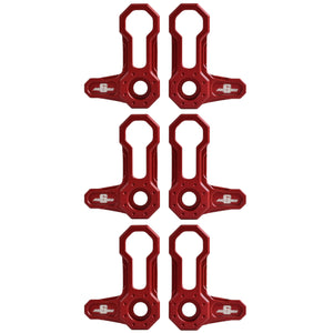 L-SHAPED ROOF LOCKS - JL/JT JEEP (Set of 6) RED