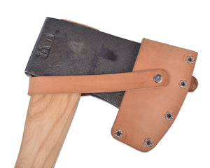 Natural Leather Mask, Riveted Design with Strap for Hatchets