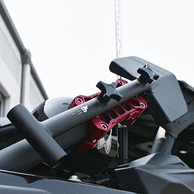 Shovel / Mount Combo - Black Mini Shovel / Red MMD with Knobs