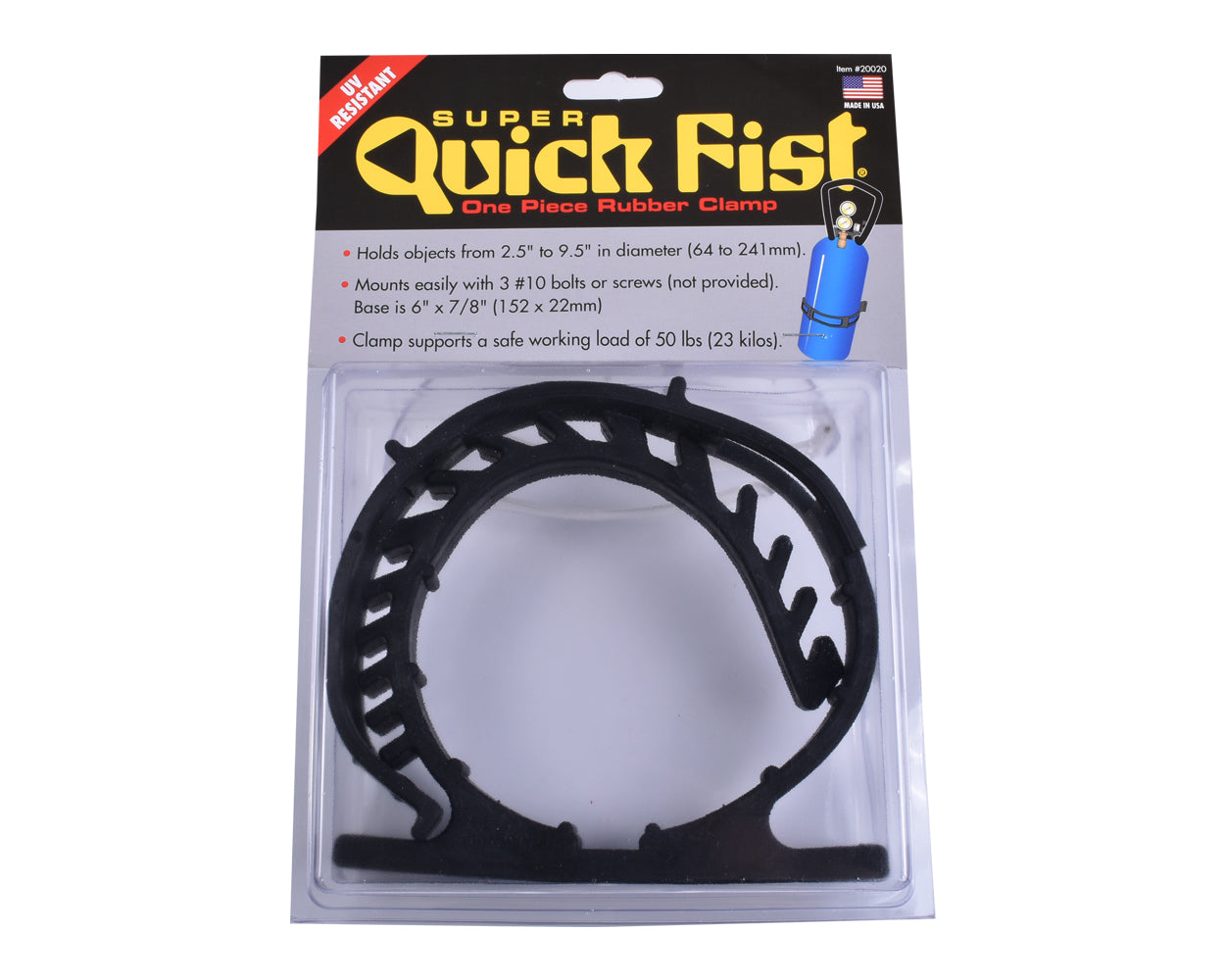 Agency 6 Quick Fist One Piece Rubber Clamp 20020