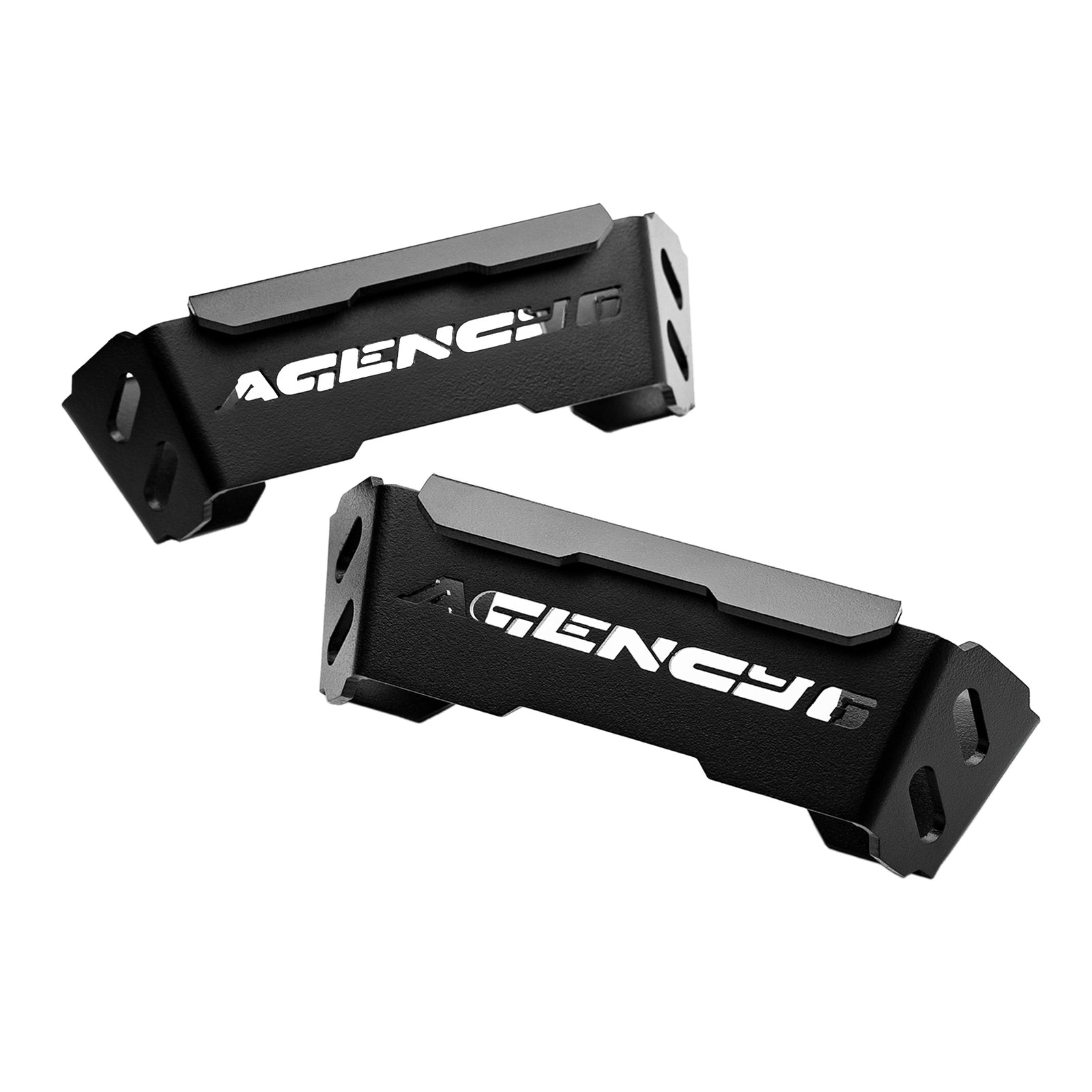 Agency 6 Top Mount Handles Black Pair