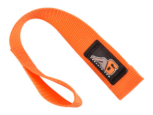A6™ WINCH HOOK Pull Strap - ORANGE - 1.5 inch wide